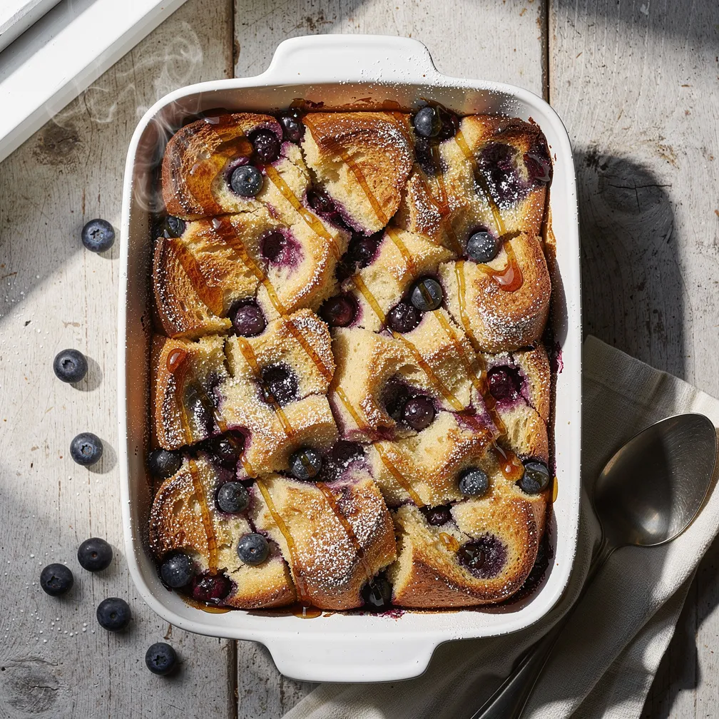 One Pan Blueberry French Toast Casserole - Breakfast recipe (45 min)