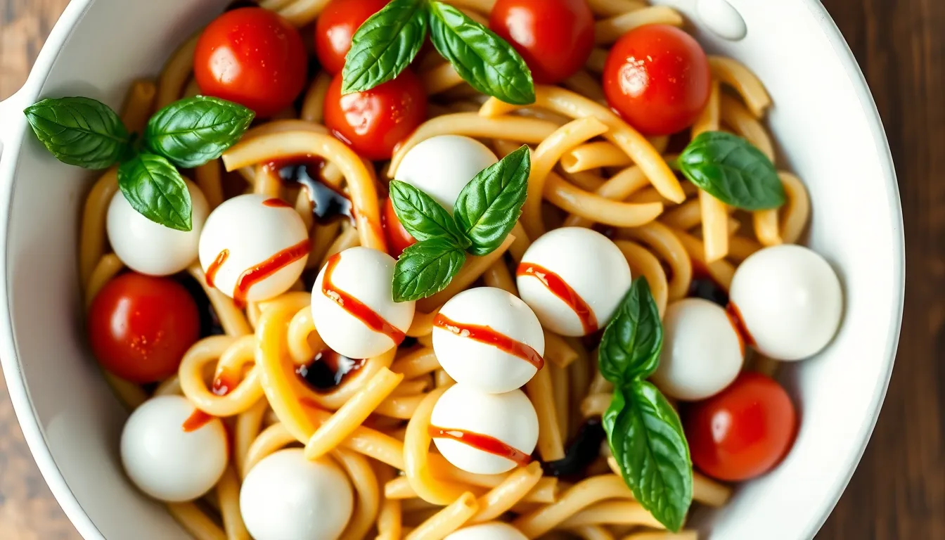 One Pan Caprese Pasta Pan - Lunch recipe (20 min)