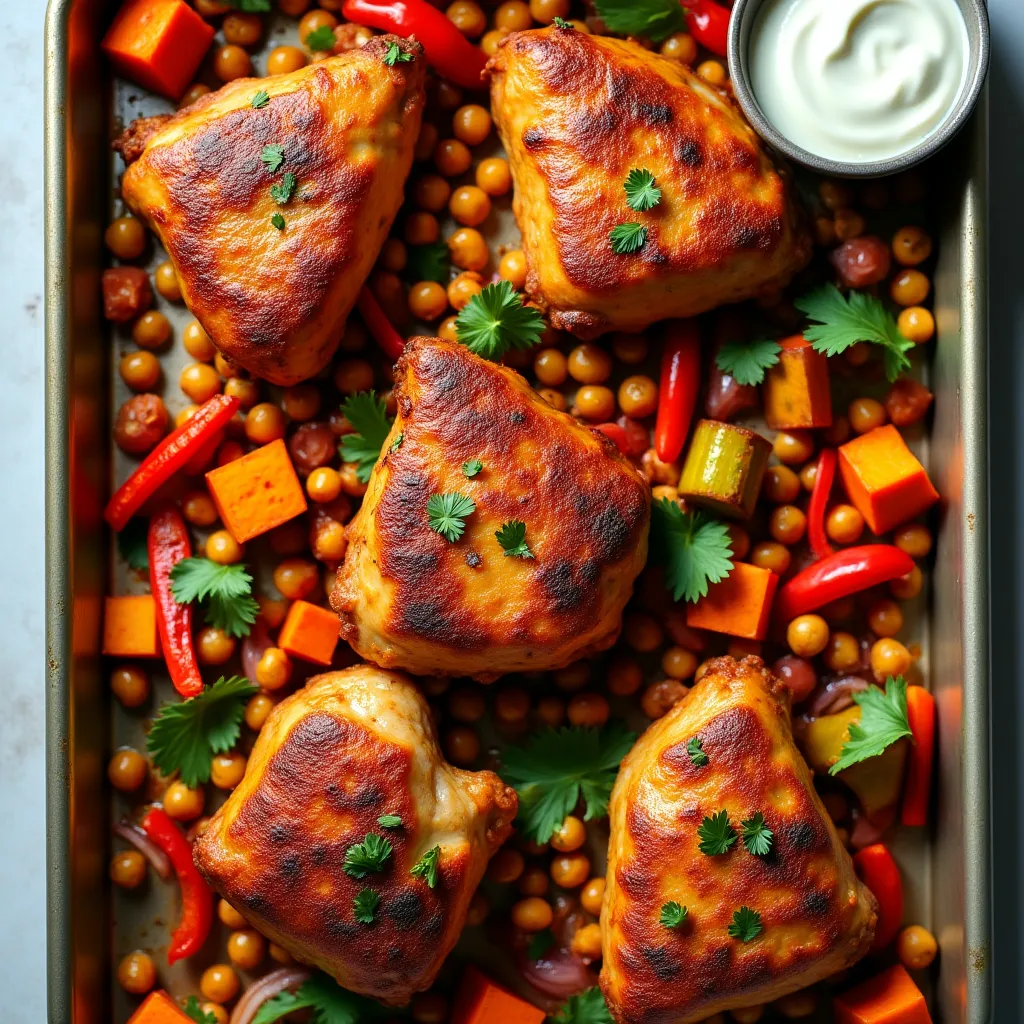 Chicken Shawarma Sheet Pan Dinner - Lunch recipe, ready in 45 min | One Pan Meals