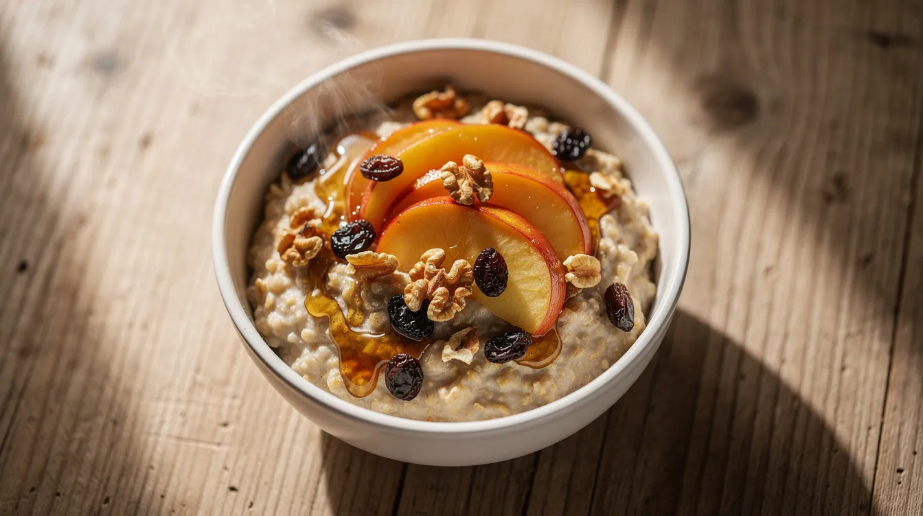 One Pan Cinnamon Apple Oatmeal - Breakfast recipe (15 min)