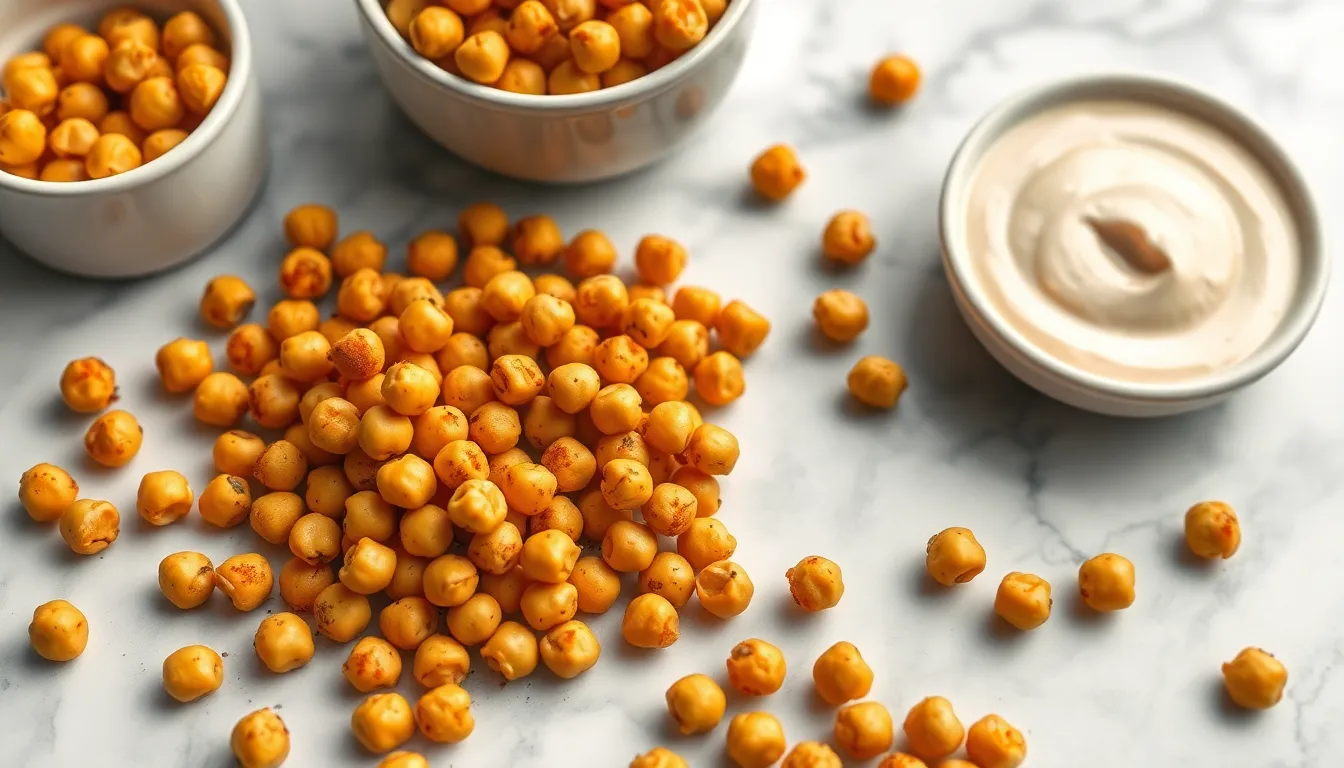 One Pan Crispy Chickpea Snack Pan - Snacks recipe (25 min)