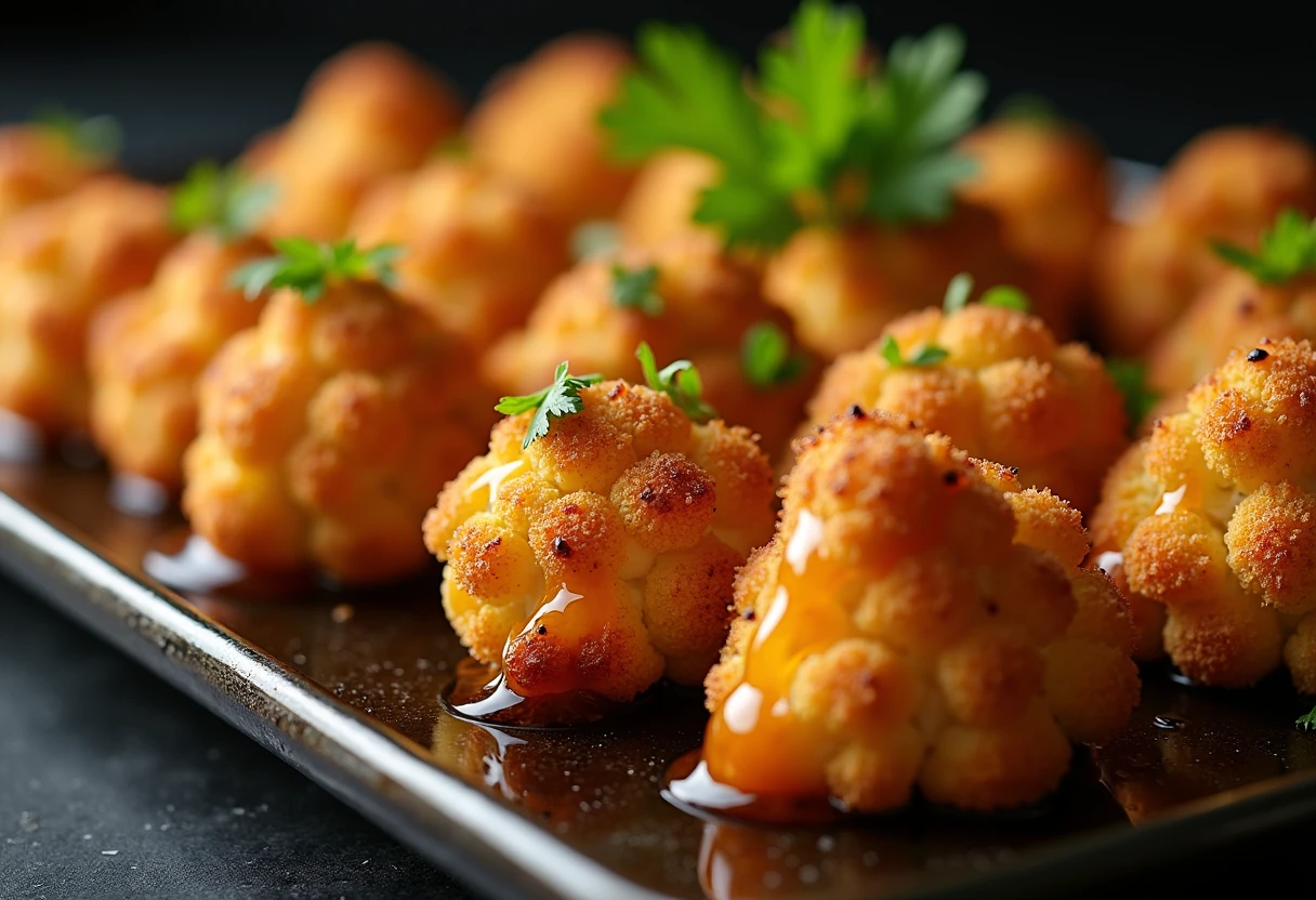 Crispy Hot Honey Cauliflower Nuggets - Snacks recipe, ready in 35 min | One Pan Meals