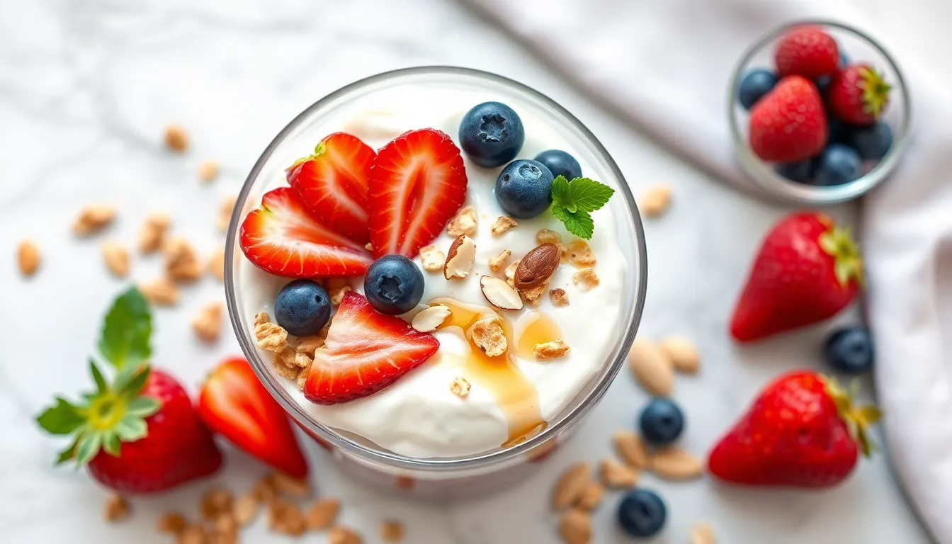 One Pan Greek Yogurt Parfait Pan - Breakfast recipe (5 min)