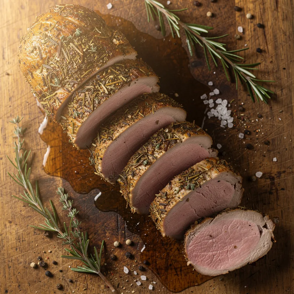 One Pan Herb Crusted Pork Tenderloin - Dinner recipe (30 min)
