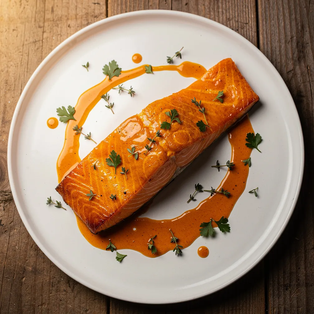 One Pan Maple Mustard Salmon - Dinner recipe (20 min)