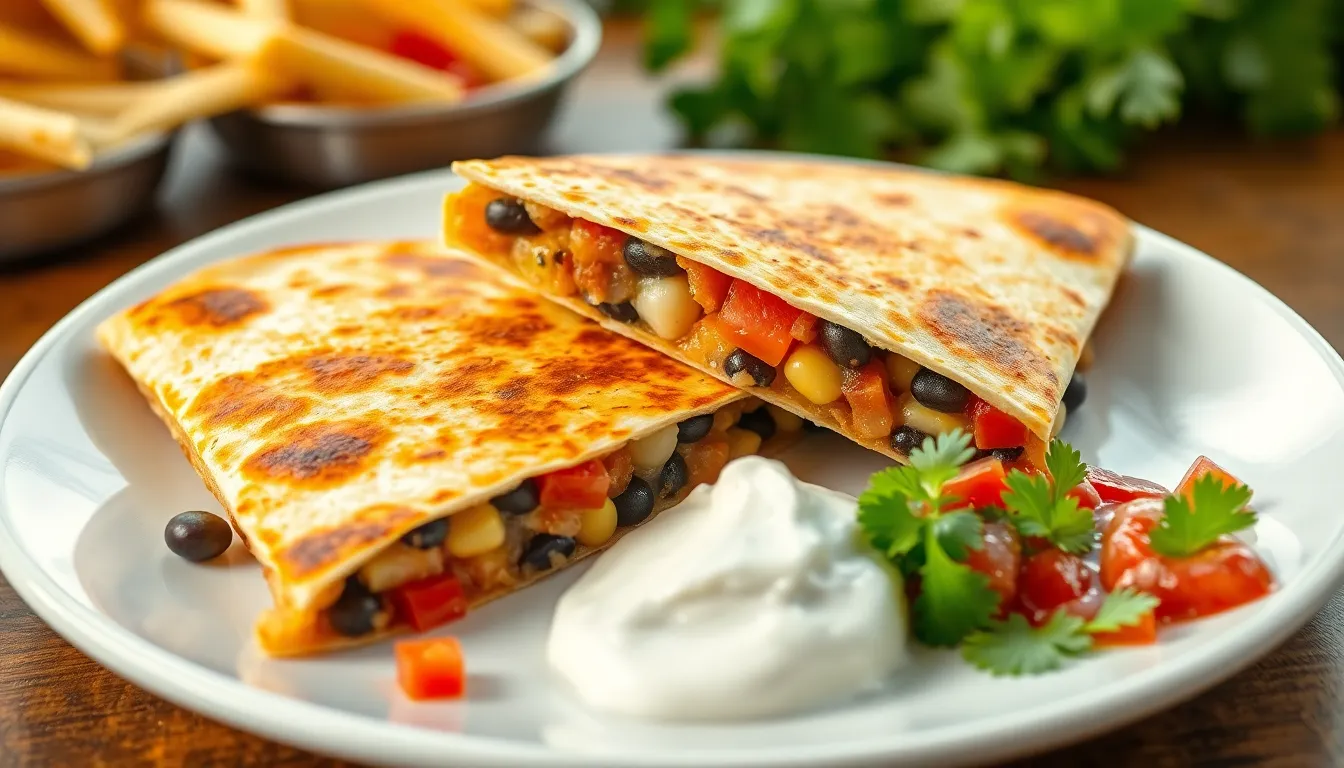 One Pan One Pan Veggie Quesadilla - Lunch recipe (10 min)