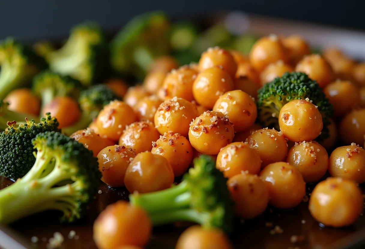 Savory Parmesan Chickpeas and Broccoli - Snacks recipe, ready in 40 min | One Pan Meals
