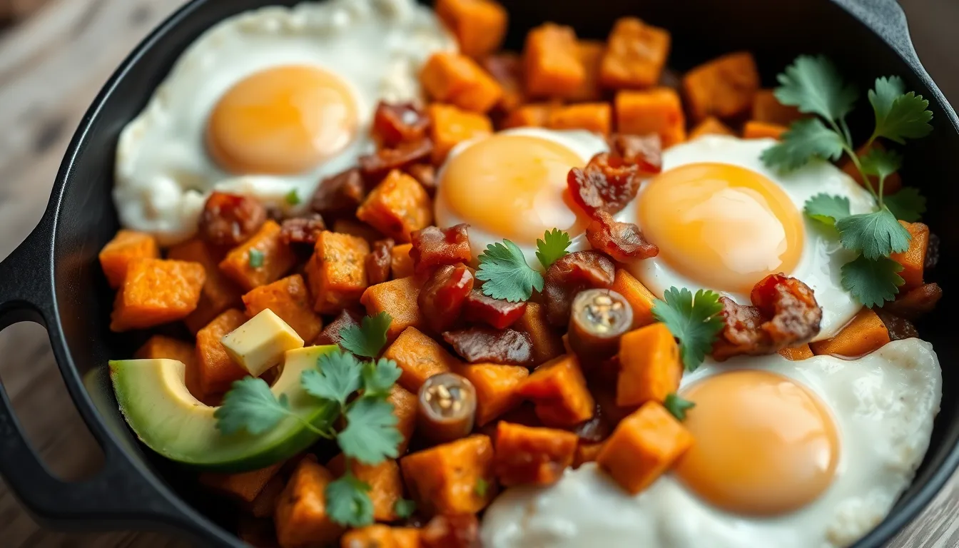 One Pan Sweet Potato Breakfast Hash - Breakfast recipe (25 min)