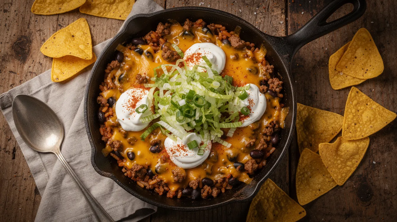 One Pan One Pan Taco Skillet - Dinner recipe (25 min)