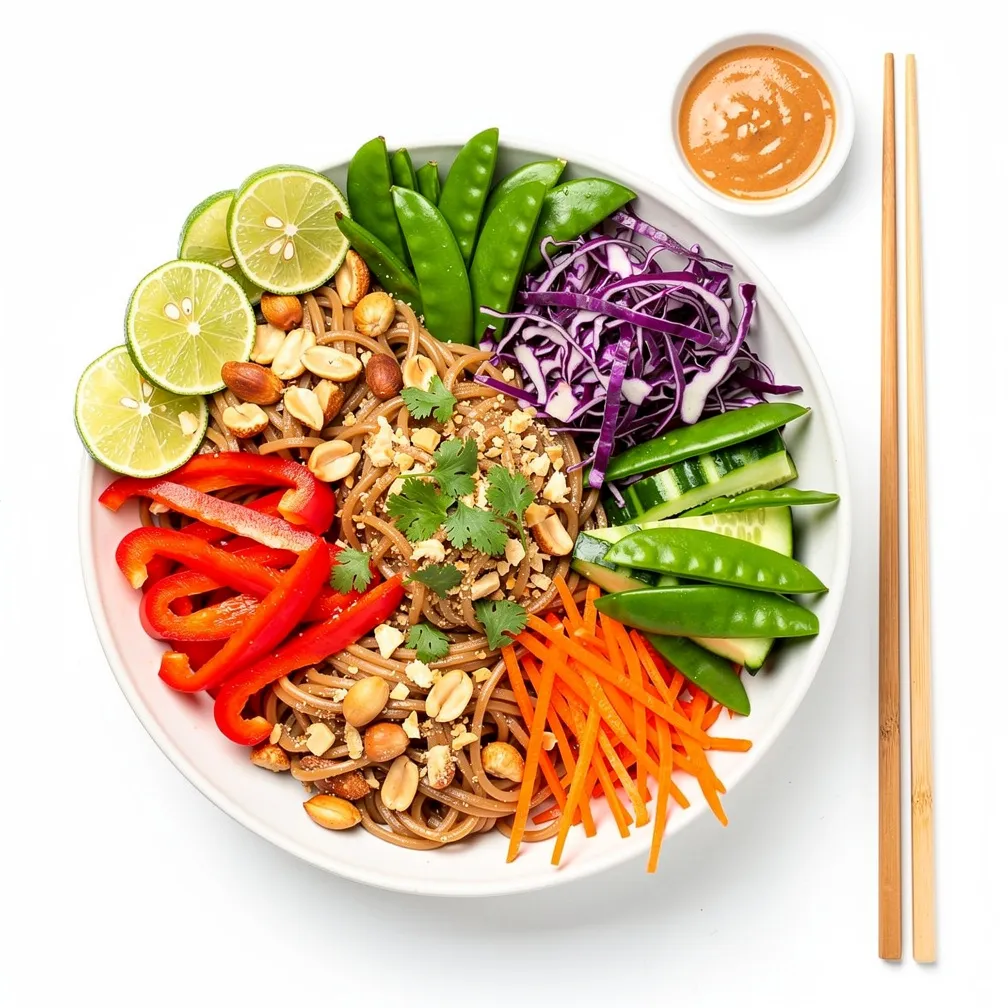 One Pan Thai Peanut Noodle Lunch - Lunch recipe (20 min)