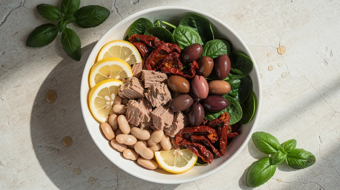 One Pan White Bean and Tuna Pan - Lunch recipe (15 min)